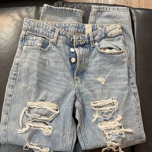 H&M &Denim Boyfriend low waist, straight leg jeans